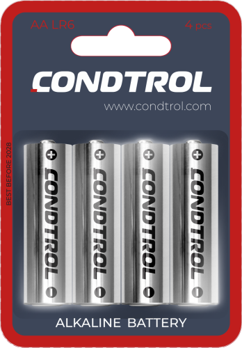 Щелочная батарея Condtrol AA LR6 4шт