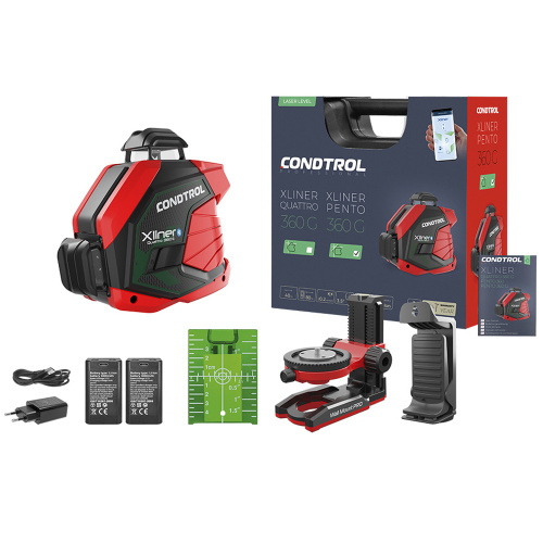 Лазерный нивелир CONDTROL XLiner Quattro 360G Kit